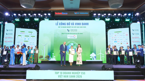 BenThanh Tourist đón nhận Top 10 Doanh nghiệp ESG Xanh Việt Nam 2026