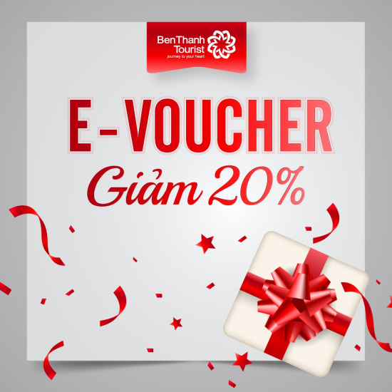 Ưu đãi tháng sinh nhật công ty, giảm 20% voucher du lịch BenThanh Tourist