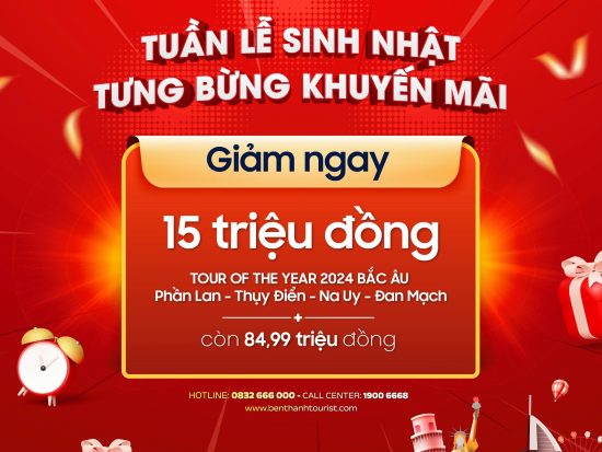 BenThanh Tourist tưng bừng khuyến mãi tour Tết 2024