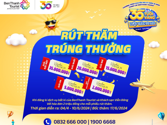 Thể lệ chương trình khuyến mại "35 tuổi vàng - ngập tràn ưu đãi"