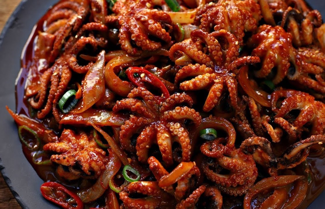 món Nakji bokkeum món Nakji bokkeum