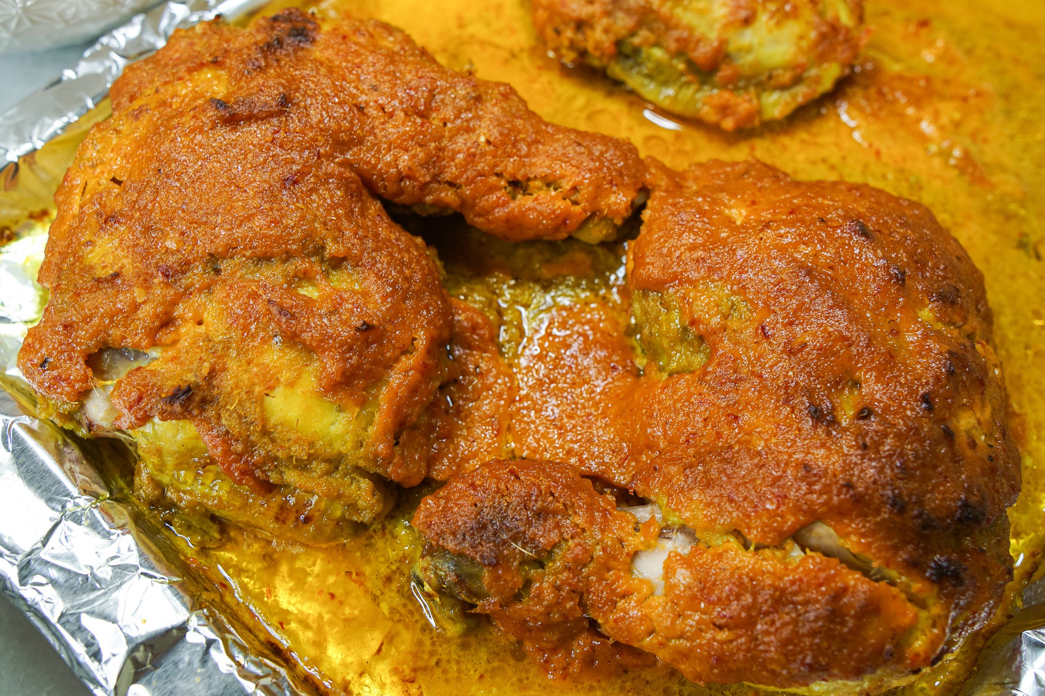 Món gà ướp nướng Ayam percik