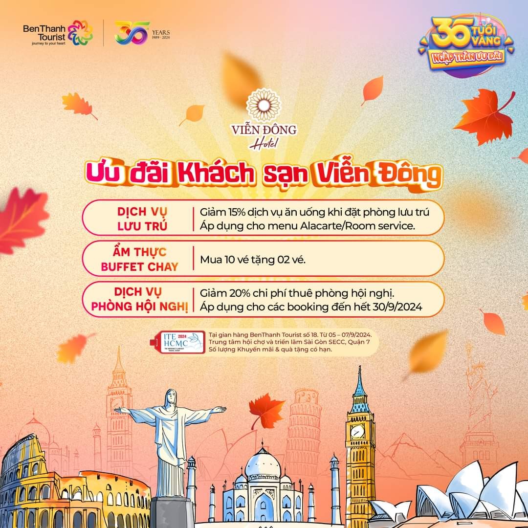 Mạng bán tour du lịch trực tuyến hàng đầu tại Việt Nam | BenThanh Tourist