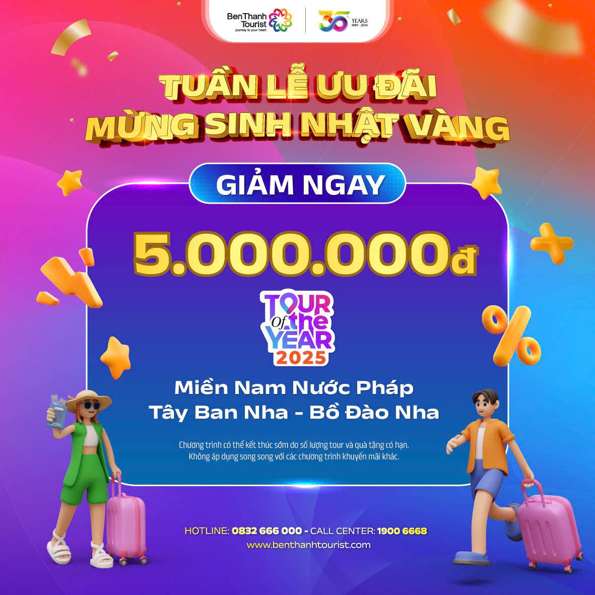 Mạng bán tour du lịch trực tuyến hàng đầu tại Việt Nam | BenThanh Tourist