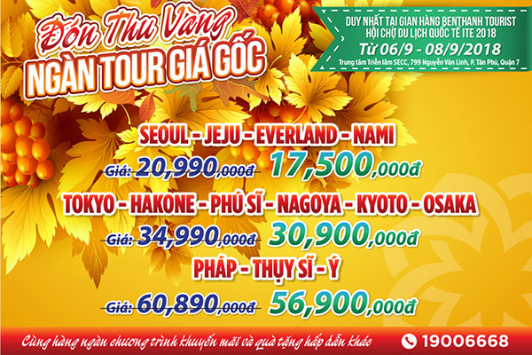 Mạng bán tour du lịch trực tuyến hàng đầu tại Việt Nam | BenThanh Tourist